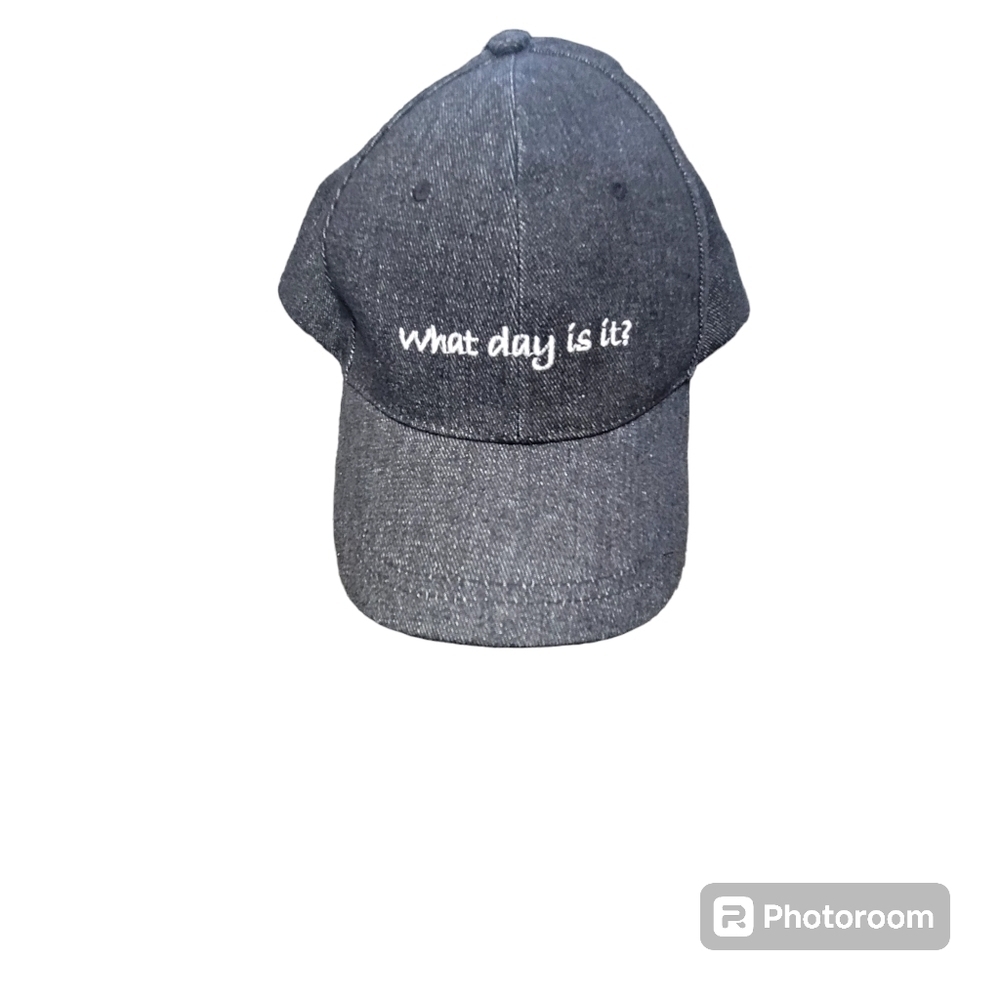 WHAT DAY IS IT Ball Cap Black ONE SIZE